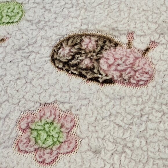 Baby Gear Light Pink Baby Blanket Butterfly Flower Ladybug Pastel Well Loved - Picture 5 of 10